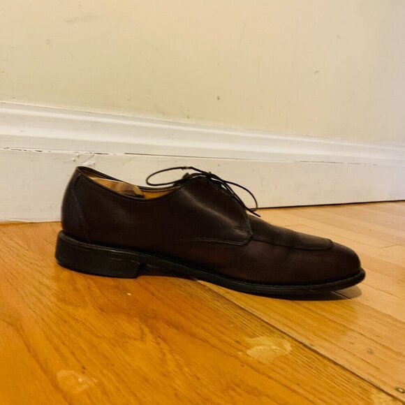 Allen Edmonds Mens Burton Brown Leather Oxford Dress Casual Shoes Lace-up 11 D